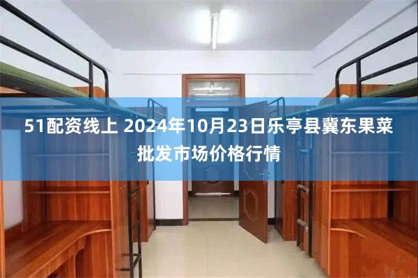 51配资线上 2024年10月23日乐亭县冀东果菜批发市场价格行情