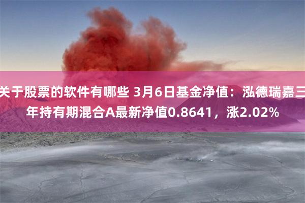 关于股票的软件有哪些 3月6日基金净值：泓德瑞嘉三年持有期混合A最新净值0.8641，涨2.02%